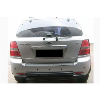 Zadnji zaščitni lok AK002-Dvojni Black (nerjaveče jeklo) Kia Sorento I BL 2002–2009
