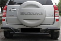 Suzuki Grand Vitara 2005–2017 Zadnja zaščitna cev AK005-2 Black (nerjavno jeklo) fotografija 1