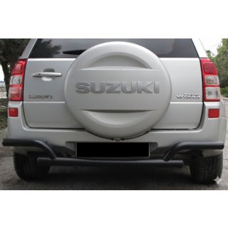 Zadnja zaščitna cev AK005-2 Black (nerjavno jeklo) Suzuki Grand Vitara 2005–2017