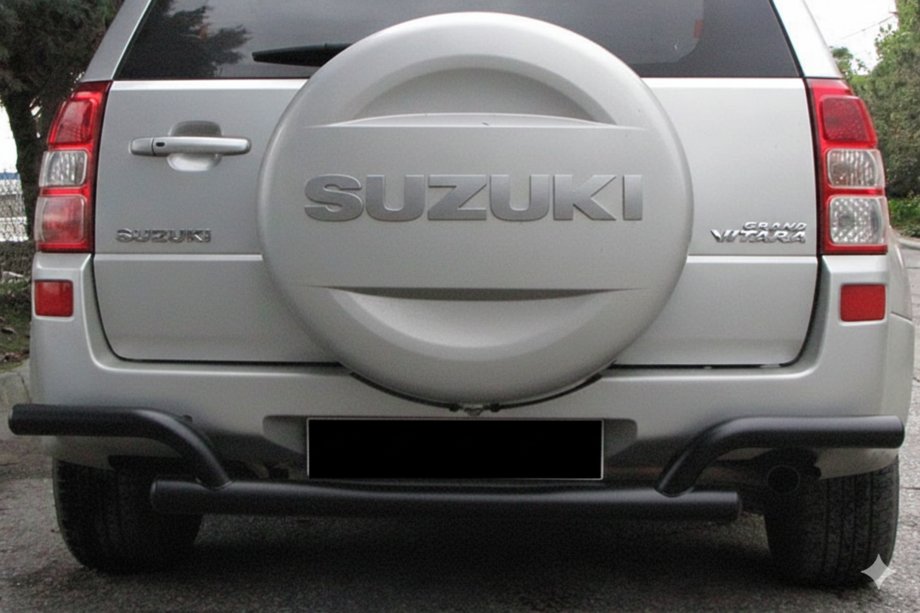 Suzuki Grand Vitara 2005–2017 Zadnja zaščitna cev AK005-2 Black (nerjavno jeklo) Image