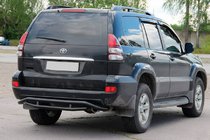 Toyota Land Cruiser Prado 120 2002–2009 Zadnji zaščitni lok AK008-1 Black fotografija 3