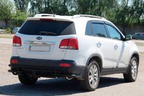 Kia Sorento II XM 2009–2014 Zadnji zaščitni lok AK003-2 Black (nerjavno jeklo) fotografija 1