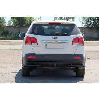 Zadnji zaščitni lok AK003-2 Black (nerjavno jeklo) Kia Sorento II XM 2009–2014 fotografija 4