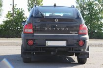 SsangYong Action 2005–2018 Zadnja zaščitna cev AK005-2 Black (nerjavno jeklo) fotografija 3