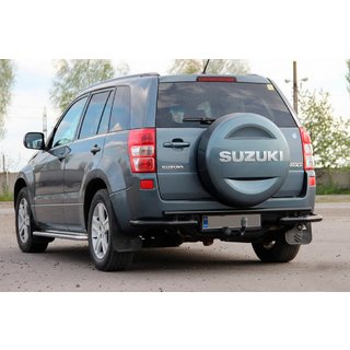 Zadnji zaščitni lok AK005-3 Black (nerjaveče jeklo) Suzuki Grand Vitara 2005–2017 fotografija 1