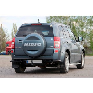 Zadnji zaščitni lok AK005-3 Black (nerjaveče jeklo) Suzuki Grand Vitara 2005–2017 fotografija 3