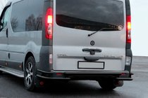 Renault Trafic 2001–2015 Zadnji zaščitni lok AK-Special Black (nerjaveče jeklo) fotografija 7