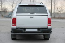 Volkswagen Amarok 2010–2022 Zadnji zaščitni lok AK005-2 Black (2 kosa, nerjaveče jeklo) fotografija 2
