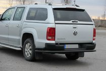 Volkswagen Amarok 2010–2022 Zadnji zaščitni lok AK005-2 Black (2 kosa, nerjaveče jeklo) fotografija 3