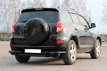 Toyota Rav 4 2006–2013 Zadnji zaščitni lok AK005-2 Black (2 kosa, nerjaveče jeklo) fotografija 1