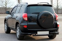 Toyota Rav 4 2006–2013 Zadnji zaščitni lok AK005-2 Black (2 kosa, nerjaveče jeklo) fotografija 3