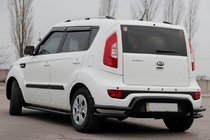 Kia Soul II 2013–2018 Zadnji zaščitni lok AK007-2 Black (nerjaveče jeklo) fotografija 1