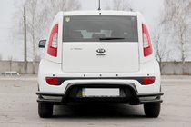 Kia Soul II 2013–2018 Zadnji zaščitni lok AK007-2 Black (nerjaveče jeklo) fotografija 2