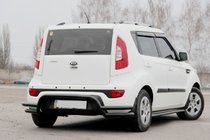 Kia Soul II 2013–2018 Zadnji zaščitni lok AK007-2 Black (nerjaveče jeklo) fotografija 3