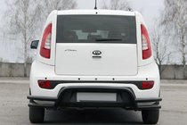 Kia Soul II 2013–2018 Zadnji zaščitni lok AK007-2 Black (nerjaveče jeklo) fotografija 4