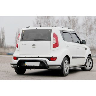 Zadnji zaščitni lok AK007-2 Black (nerjaveče jeklo) Kia Soul II 2013–2018 fotografija 3