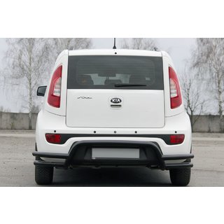 Zadnji zaščitni lok AK007-2 Black (nerjaveče jeklo) Kia Soul II 2013–2018 fotografija 4