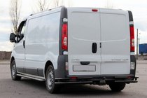 Nissan Primastar 2002–2014 Zadnja zaščitna cev AK003-Plus-2 Black (nerjaveče jeklo) fotografija 3
