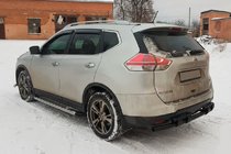 Nissan X-trail T32/Rogue 2014–2021 Zadnji zaščitni lok NSXT.13.6.B1-08 Black (nerjavno jeklo) fotografija 4
