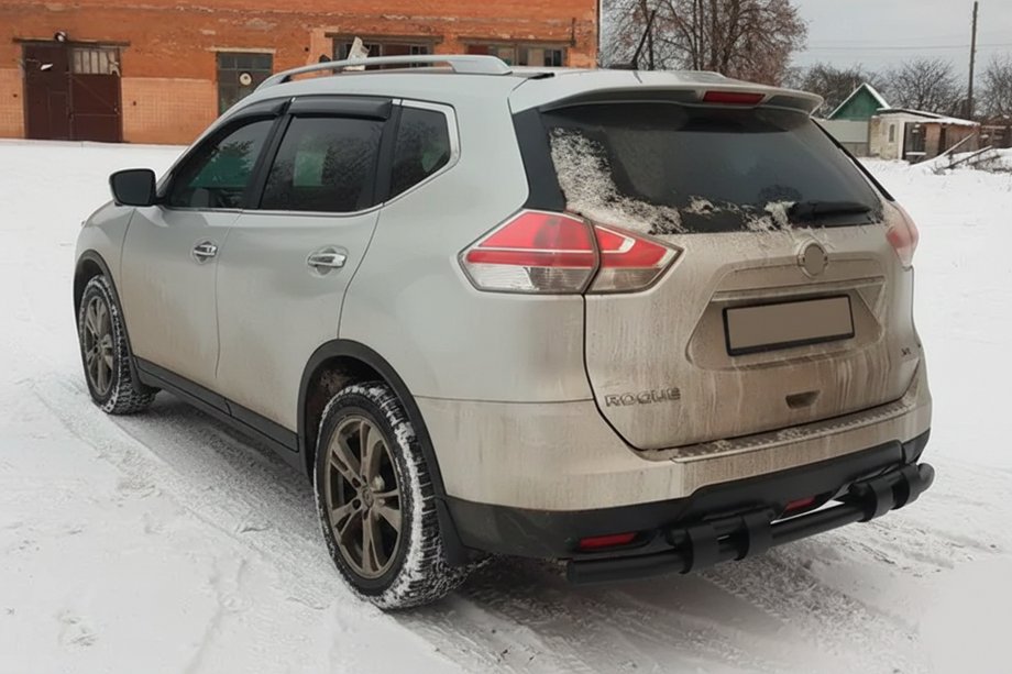 Nissan X-trail T32/Rogue 2014–2021 Zadnji zaščitni lok NSXT.13.6.B1-08 Black (nerjavno jeklo) Image