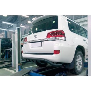 Zadnji zaščitni lok Gronder Black (nerjaveče jeklo) Lexus LX570/450d 2008–2022 fotografija 1