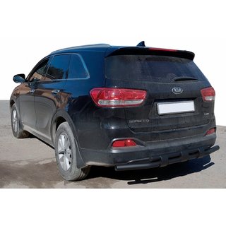 Zadnji zaščitni lok AK015 Black (nerjaveče jeklo) Kia Sorento II XM 2009–2014 fotografija 1