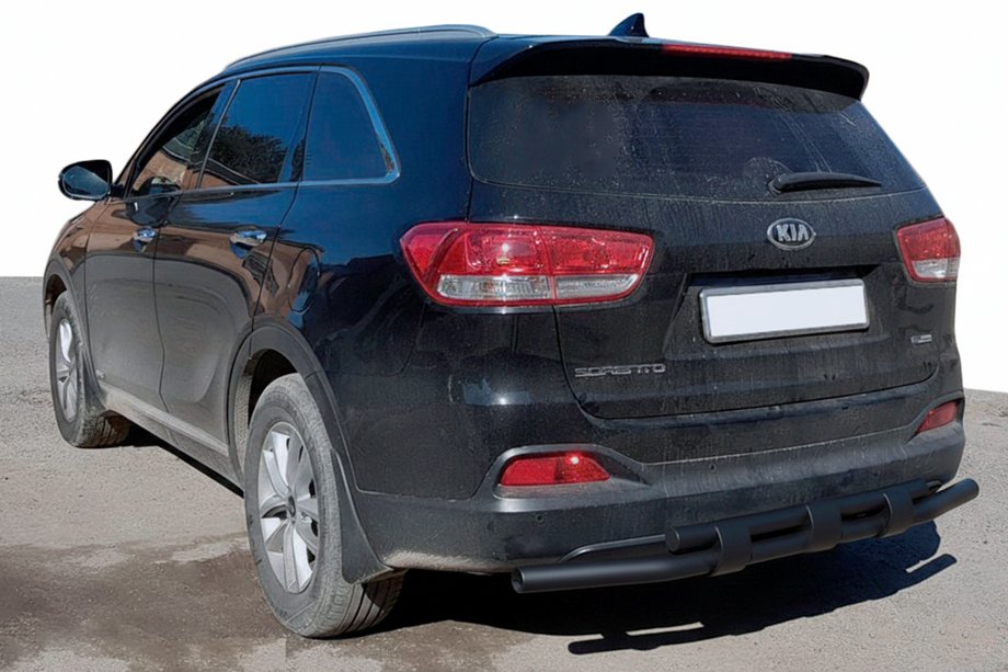 Kia Sorento II XM 2009–2014 Zadnji zaščitni lok AK015 Black (nerjaveče jeklo) Image