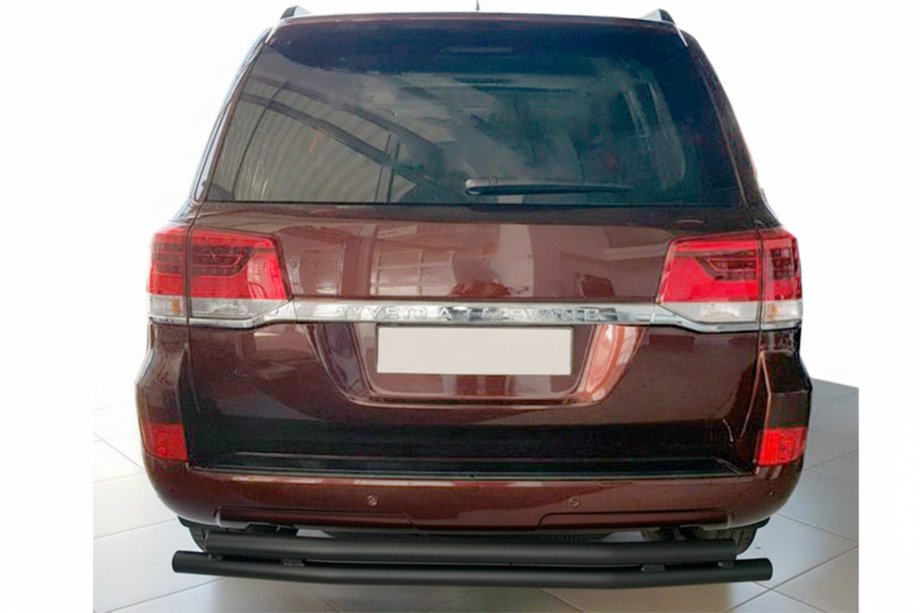 Toyota Land Cruiser 200 2007–2021 Zadnji zaščitni loki AK002-double Black (2 kos, nerjaveče jeklo) Fotografija 2
