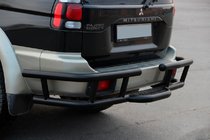 Mitsubishi Pajero Sport 1996–2007 Zadnji zaščitni lok AK-Special Black (nerjaveče jeklo) fotografija 5