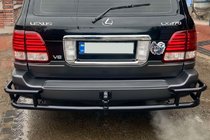 Lexus LX470 1998–2007 Zadnji zaščitni lok AK009-15 Black (nerjavno jeklo) fotografija 3