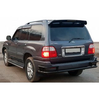 Zadnji zaščitni lok AK009-15 Black (nerjavno jeklo) Lexus LX470 1998–2007 fotografija 1