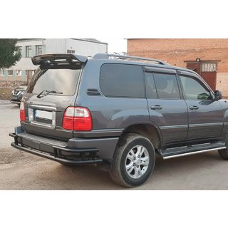 Zadnji zaščitni lok AK009-15 Black (nerjavno jeklo) Lexus LX470 1998–2007 fotografija 2