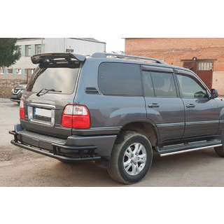 Zadnji zaščitni lok AK009-15 Black (nerjavno jeklo) Lexus LX470 1998–2007 fotografija 2