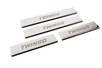 Renault Twingo 2007–2014 Carmos pragovne letve iz nerjavečega jekla fotografija 3