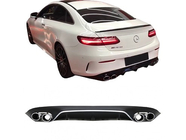 Mercedes E-class coupe C238 2016–2024 Zadnji difuzor Black z nastavki Chrome (AMG53 dizajn) fotografija 3