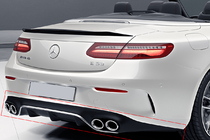 Mercedes E-class coupe C238 2016–2024 Zadnji difuzor Black z nastavki Chrome (AMG53 dizajn) fotografija 1