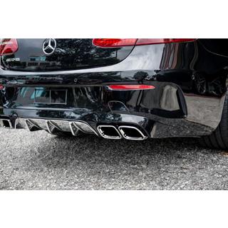 Zadnji difuzor Black z nastavki Chrome (AMG63 dizajn) fotografija 1