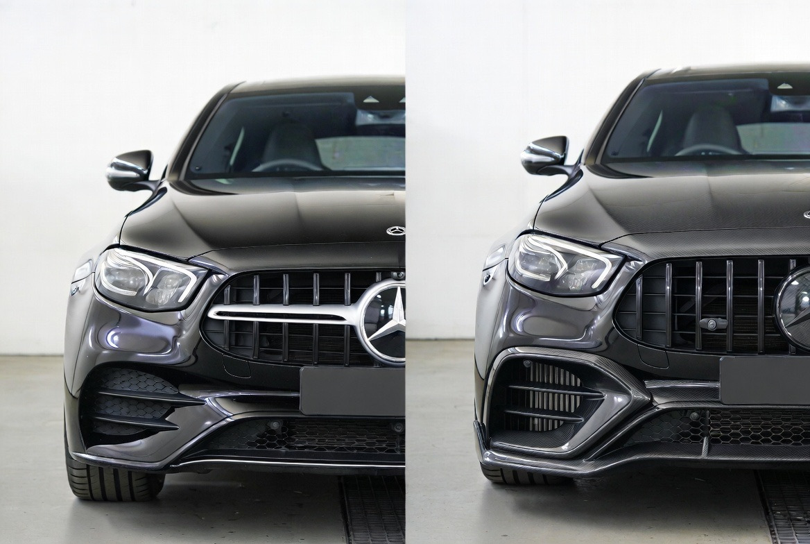 Prej in potem zamenjave odbijača Mercedes E-Class W214 — Brabus slog