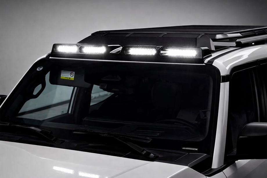Toyota Land Cruiser Prado 250 2023– Senčnik za vetrobransko steklo z LED (bel) Fotografija 1