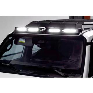 Vizir vetrobranskega stekla z LED (Črn) fotografija 1