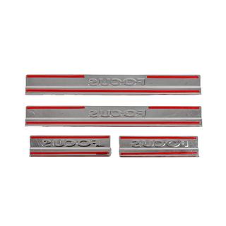 Obloge pragov V2 (Carmos, 4 kos, nerjavno jeklo) Ford Focus II 2008–2011 fotografija 4