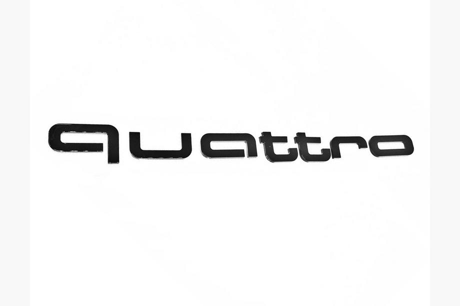 Audi Emblem Quattro Black Fotografija 1