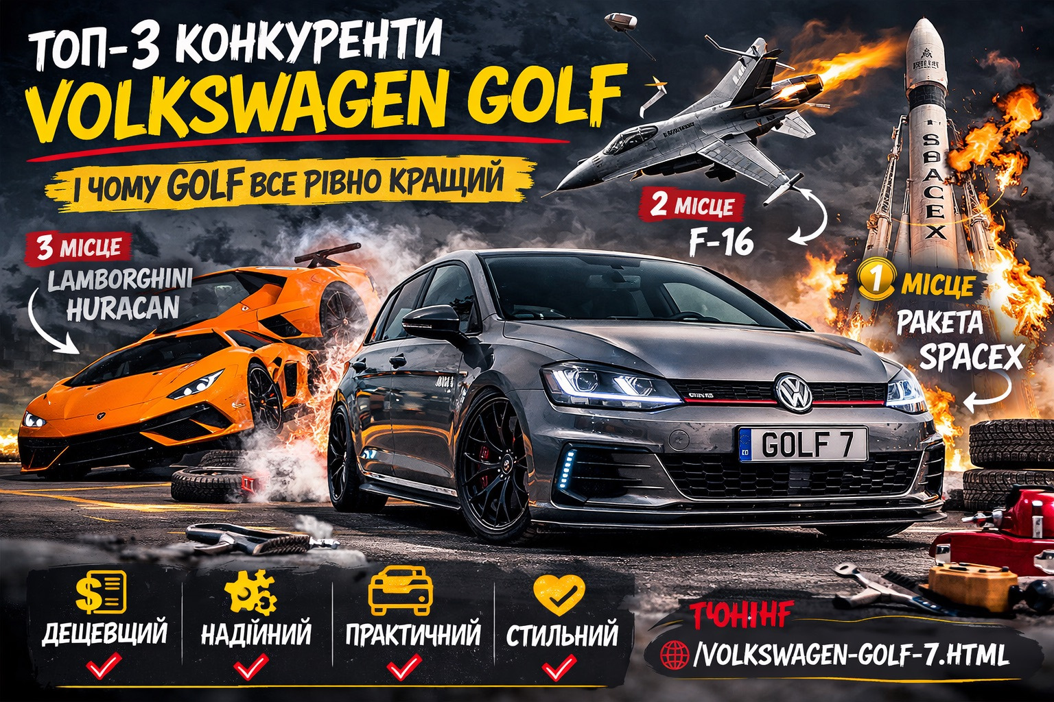 Top-3 tekmeci Volkswagen Golf: ko je zdrava pamet izgubila proti marketingu, pompu in reaktivnemu potisku