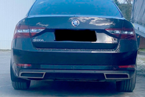 Skoda Superb 2015–2024 Carmos zaključne obloge odbijača, nerjaveče jeklo (2 kosa) fotografija 3