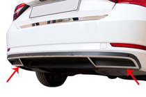 Skoda Superb 2015–2024 Carmos zaključne obloge odbijača, nerjaveče jeklo (2 kosa) fotografija 1