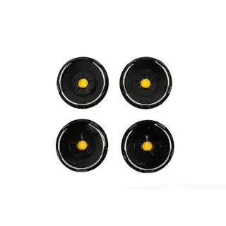 Sredinske kapice za platišča 60/56 mm (črne s kromom, 4 kosi) fotografija 4