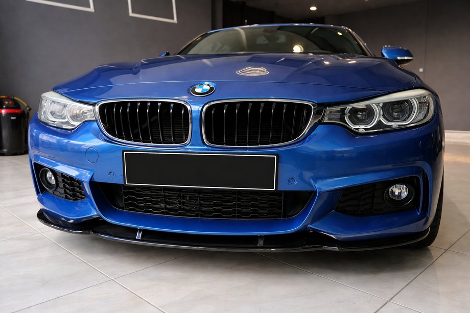 BMW serija 4 F32/F33/F36 2012–2020 Lip spojler sprednjega odbijača Lip EuroCap (za M-Sport, 2014-2017, sijajno črna) Image