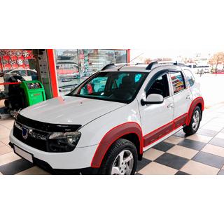 Nastavki blatniških lokov z letvicami EuroCap (12 kos, gladki, mat črna, ABS) Renault Duster 2008–2017 fotografija 1