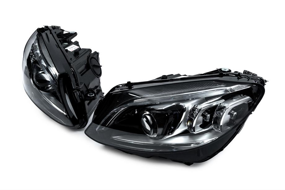 Mercedes C-class W205 2014–2021 Sprednji žarometi z moduli Full LED (za LED, 2 kos) Fotografija 3