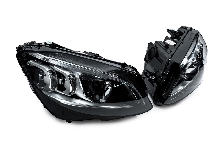 Mercedes C-class W205 2014–2021 Sprednji žarometi z moduli Full LED (za LED, 2 kos) Fotografija 4